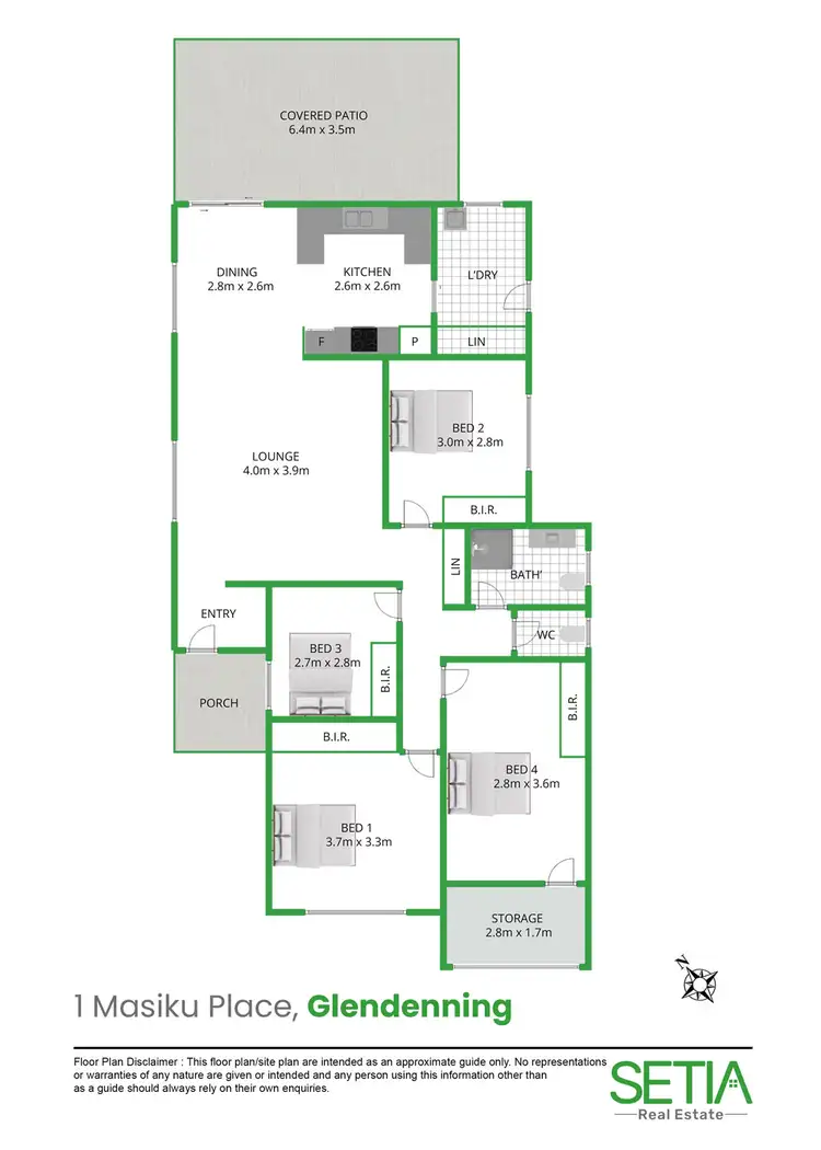 Floorplan of Homely house listing, 1 Masiku Place, Glendenning NSW 2761