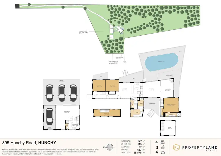 Floorplan of Homely house listing, 895 Hunchy Road, Hunchy QLD 4555