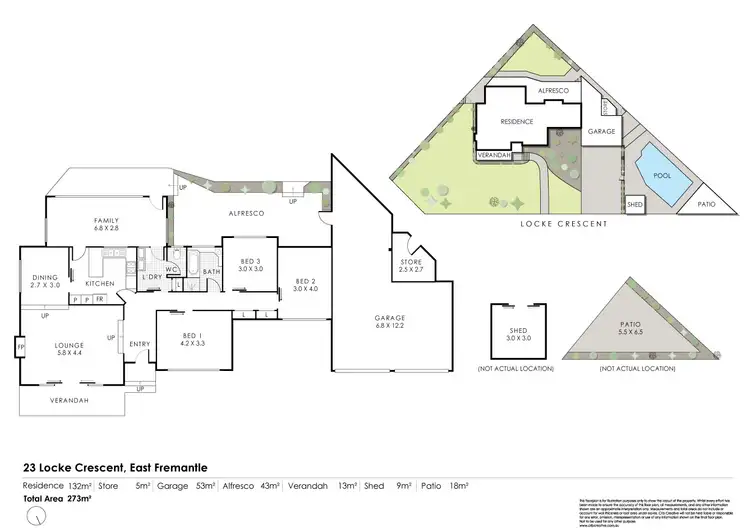 Floorplan of Homely house listing, 23 Locke Crescent, East Fremantle WA 6158
