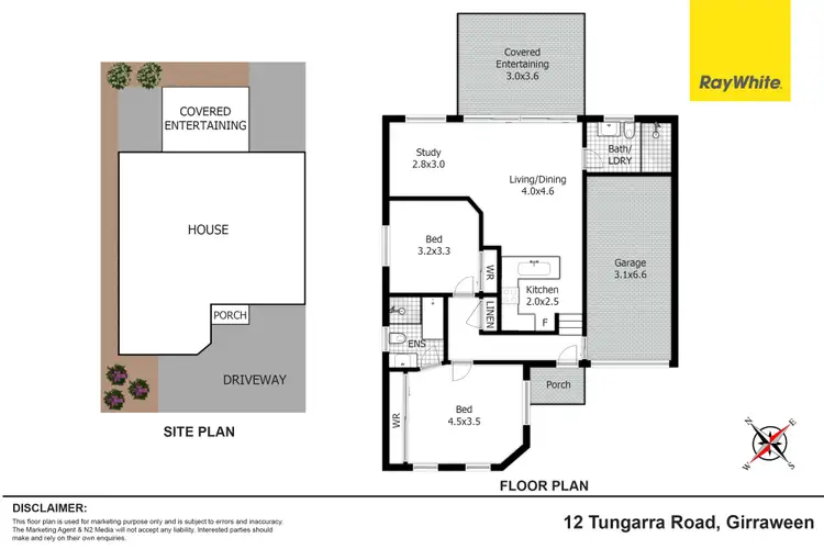 Floorplan of Homely house listing, 12 Tungarra Road, Girraween NSW 2145