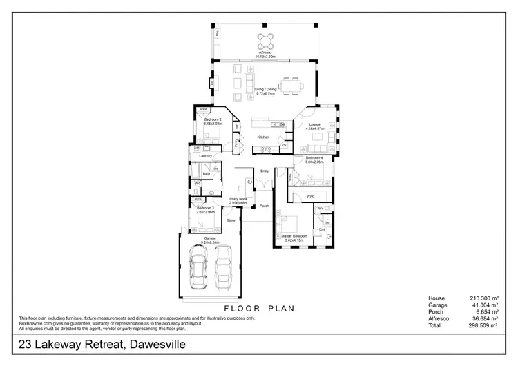 Floorplan of Homely house listing, 23 Lakeway Retreat, Dawesville WA 6211