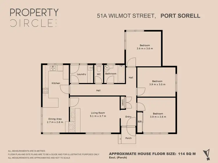 Floorplan of Homely house listing, 51a Wilmot Street, Port Sorell TAS 7307