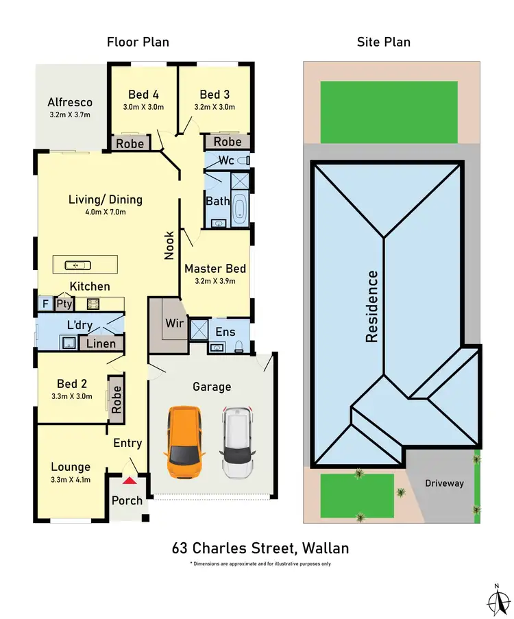 Floorplan of Homely house listing, 63 Charles ST, Wallan VIC 3756