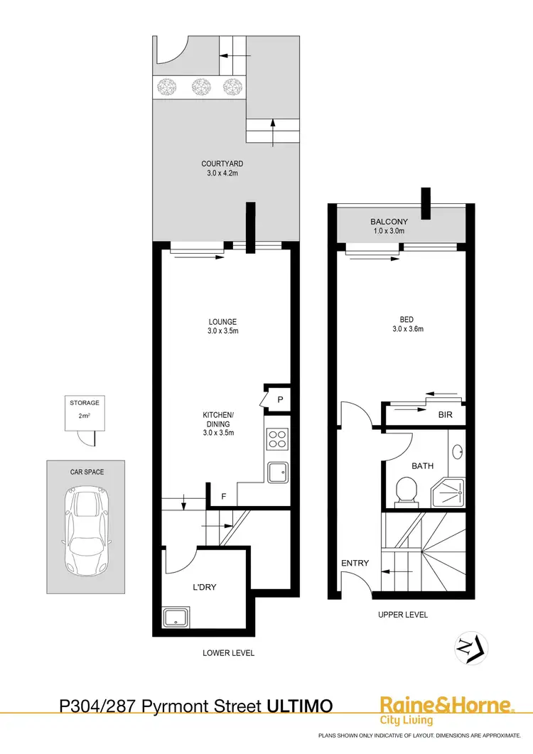 Floorplan of Homely apartment listing, 304/287 Pyrmont Street, Ultimo NSW 2007