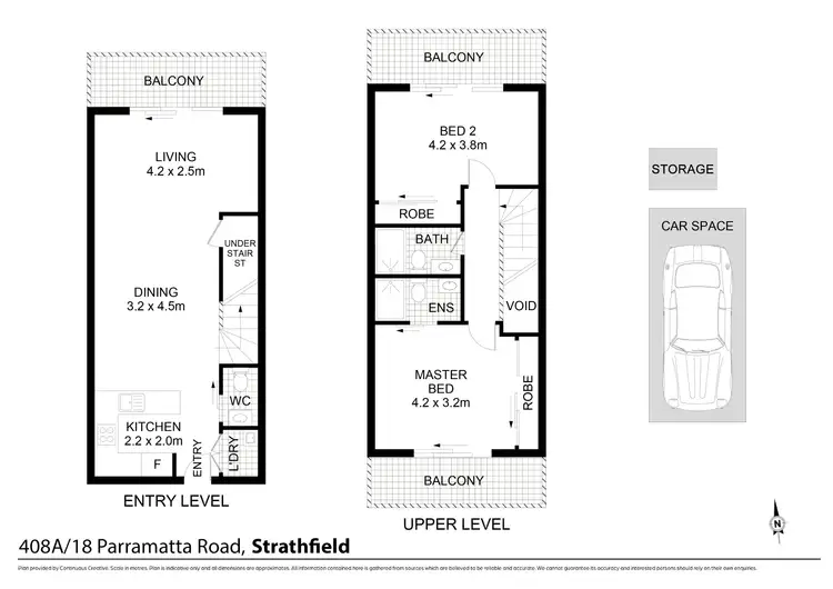 Floorplan of Homely apartment listing, 408A/18 Parramatta road, Strathfield NSW 2135