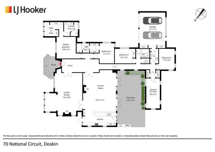 Floorplan of Homely house listing, 70 National Circuit, Deakin ACT 2600