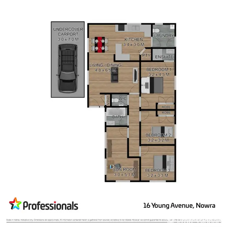 Floorplan of Homely house listing, 16 Young Avenue, Nowra NSW 2541