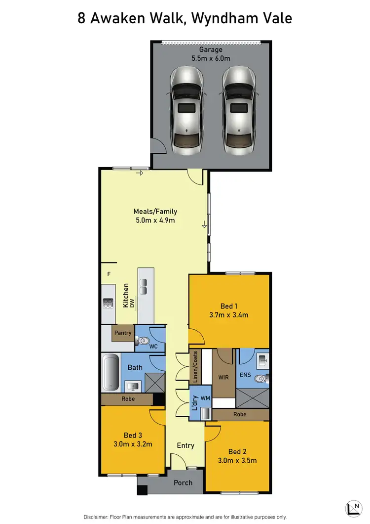 Floorplan of Homely house listing, 8 Awaken Walk, Wyndham Vale VIC 3024