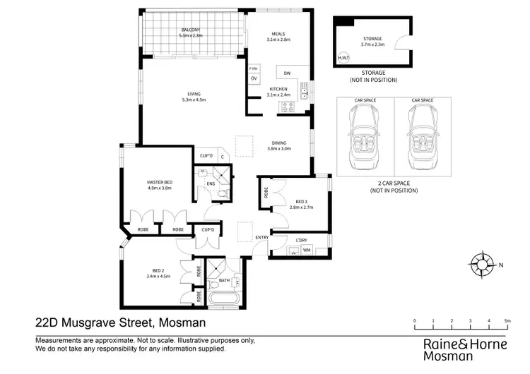 Floorplan of Homely apartment listing, 22d Musgrave Street, Mosman NSW 2088