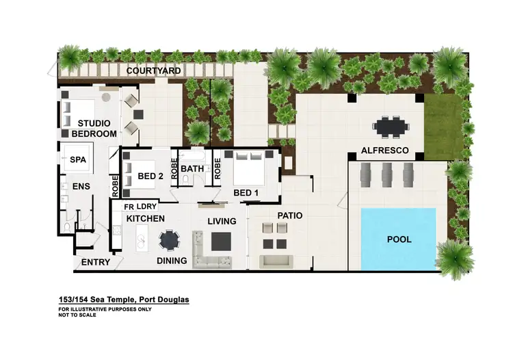 Floorplan of Homely apartment listing, 153-154/22-36 Mitre Street, Port Douglas QLD 4877