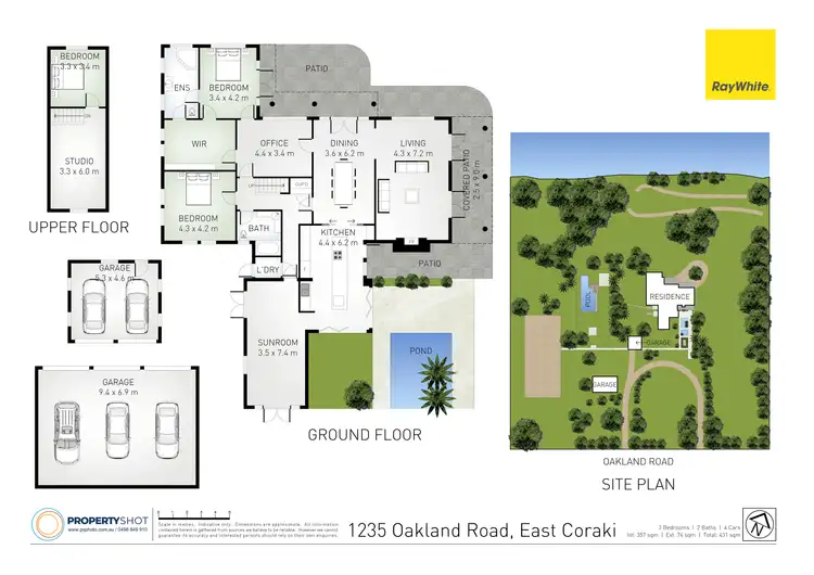 Floorplan of Homely rural property listing, 1235 - 1237 Oakland Road, East Coraki NSW 2471