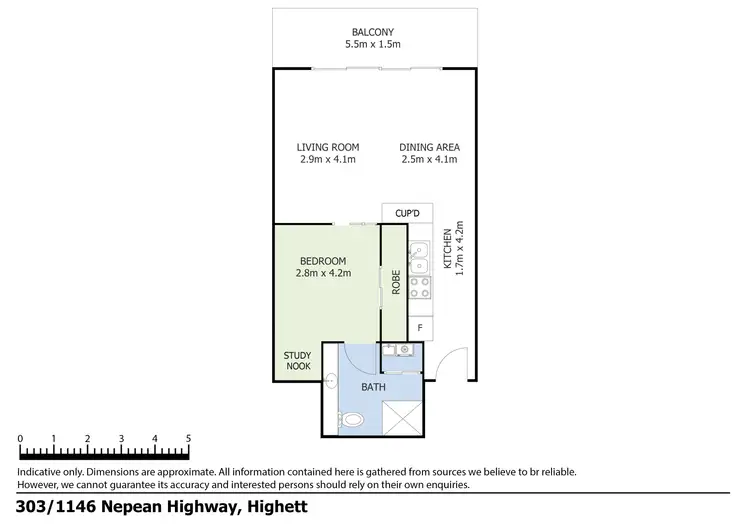 Floorplan of Homely apartment listing, 303/1146 Nepean Highway, Highett VIC 3190