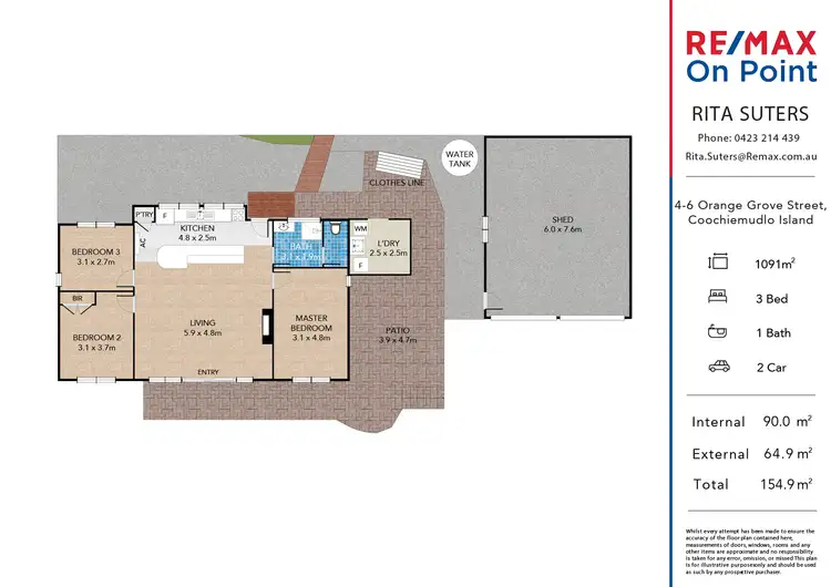 Floorplan of Homely house listing, 4-6 Orange Grove Street, Coochiemudlo Island QLD 4184