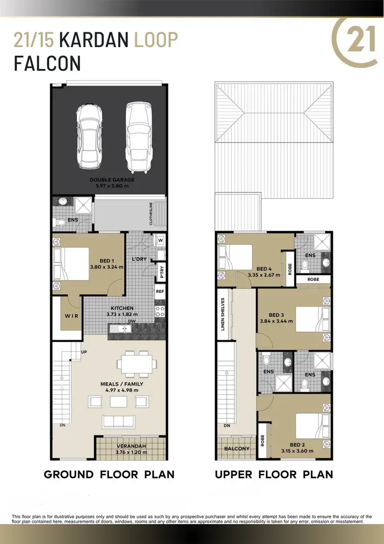 Floorplan of Homely townhouse listing, 21/15 Kardan Loop, Falcon WA 6210