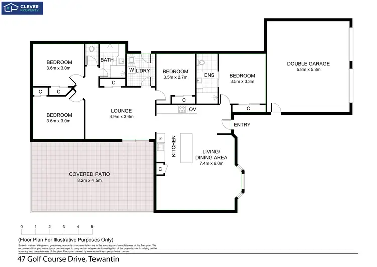 Floorplan of Homely house listing, 47 Golf Course Drive, Tewantin QLD 4565