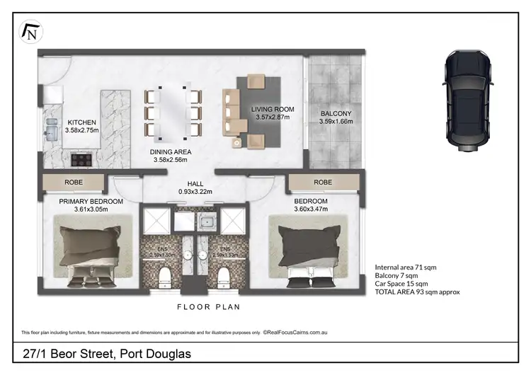 Floorplan of Homely apartment listing, 27/1 Beor Street, Port Douglas QLD 4877