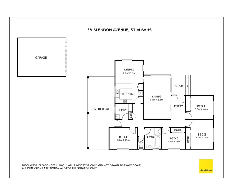 Floorplan of Homely house listing, 38 Blendon Avenue, St Albans VIC 3021