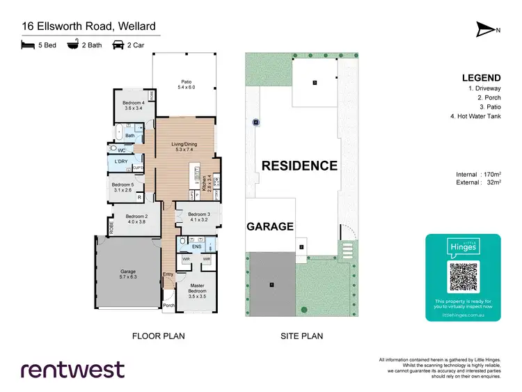 Floorplan of Homely house listing, 16 Ellsworth Road, Wellard WA 6170