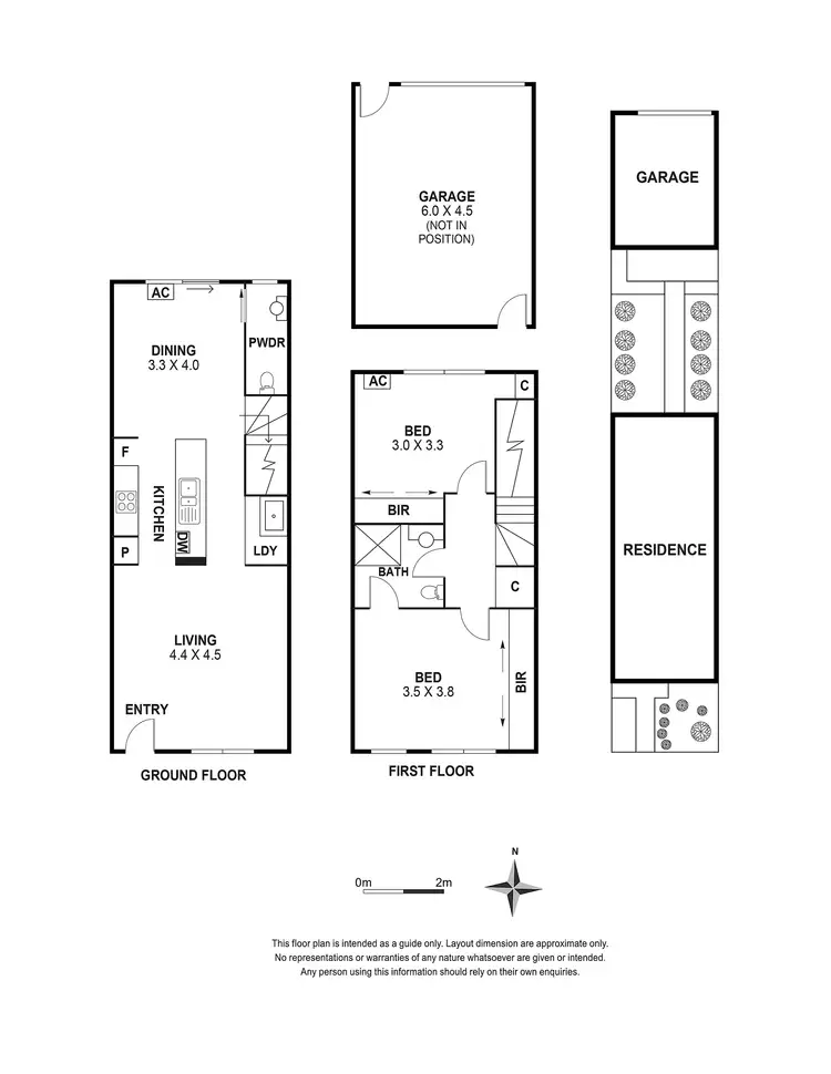 Floorplan of Homely townhouse listing, 36 Penhall Drive, Craigieburn VIC 3064