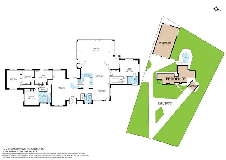 Floorplan of Homely house listing, 19 Golf Links Drive, Kirwan QLD 4817