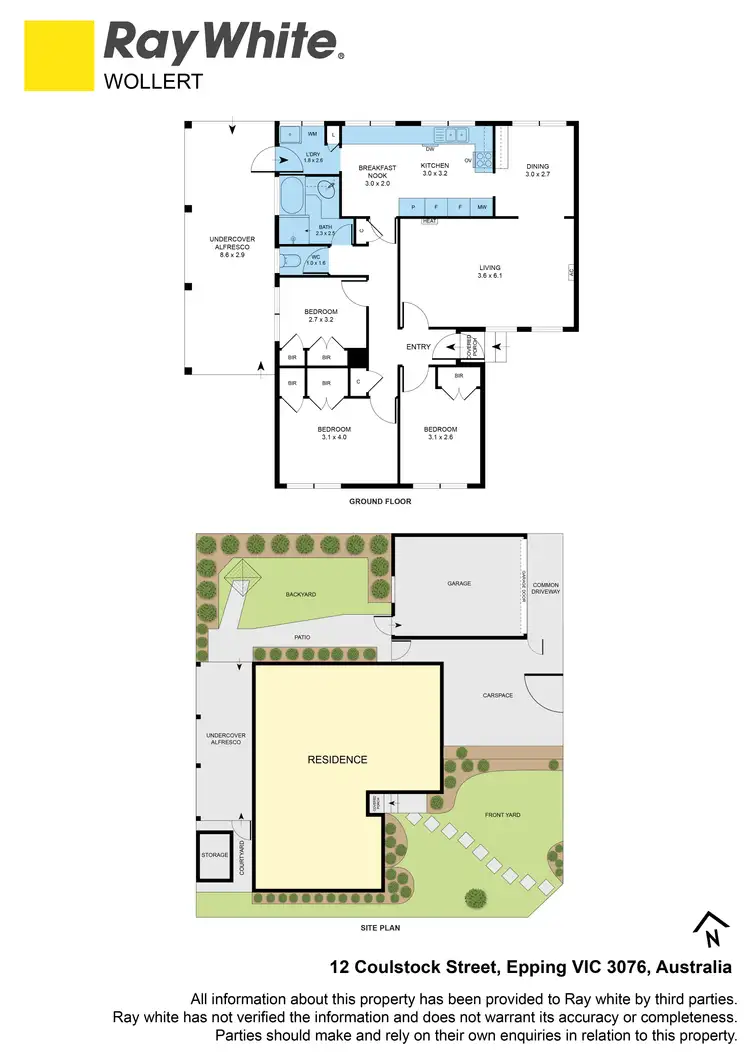 Floorplan of Homely house listing, 12 Coulstock Street, Epping VIC 3076