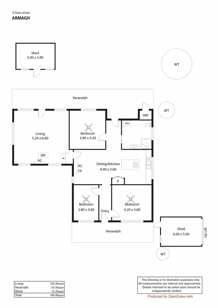 Floorplan of Homely house listing, 6 Dame Street, Armagh SA 5453