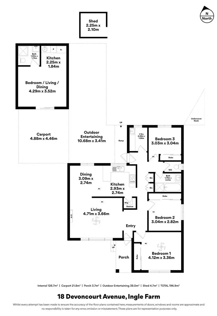 Floorplan of Homely house listing, 18 Devoncourt Avenue, Ingle Farm SA 5098