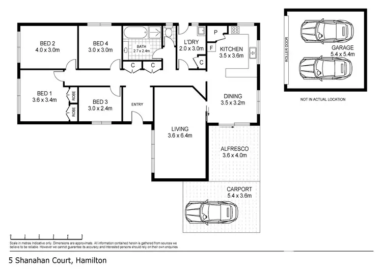 Floorplan of Homely house listing, 5 Shanahan Court, Hamilton VIC 3300