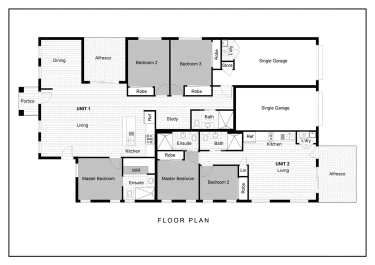 Floorplan of Homely semi-detached listing, 4 Essencia Avenue, Dakabin QLD 4503