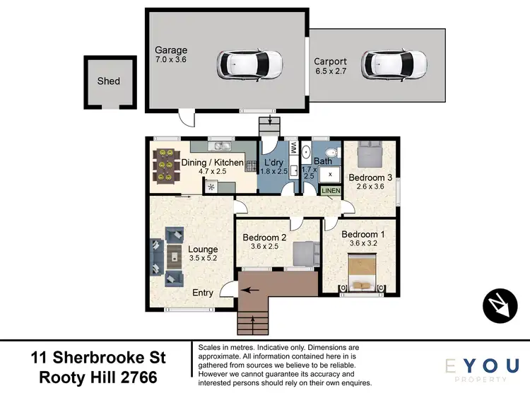 Floorplan of Homely house listing, 11 Sherbrooke Street, Rooty Hill NSW 2766