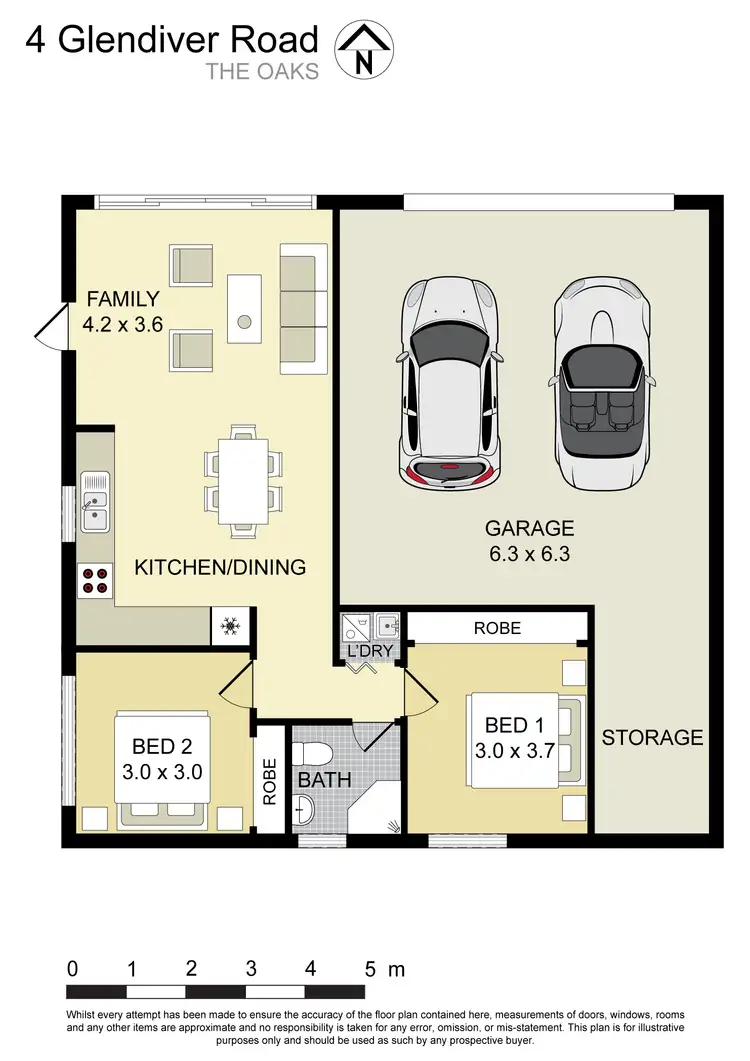 Floorplan of Homely flat listing, 4 Glendiver Road, The Oaks NSW 2570