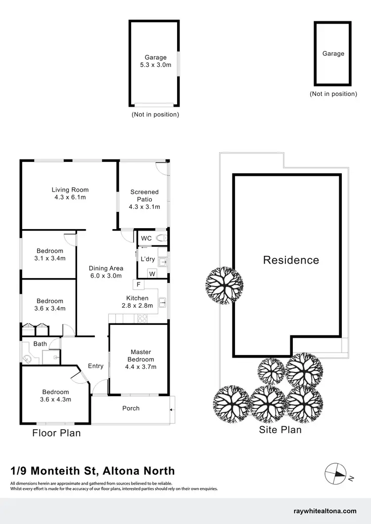 Floorplan of Homely house listing, 1/9 Monteith Street, Altona North VIC 3025