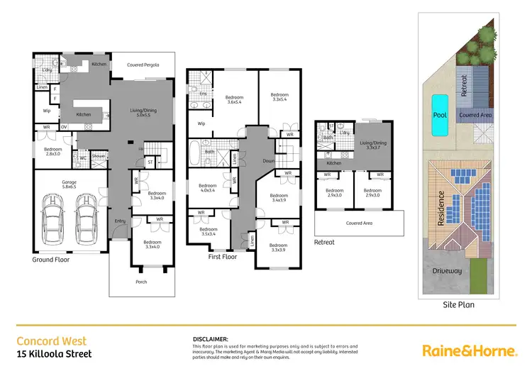 Floorplan of Homely house listing, 15 Killoola Street, Concord West NSW 2138
