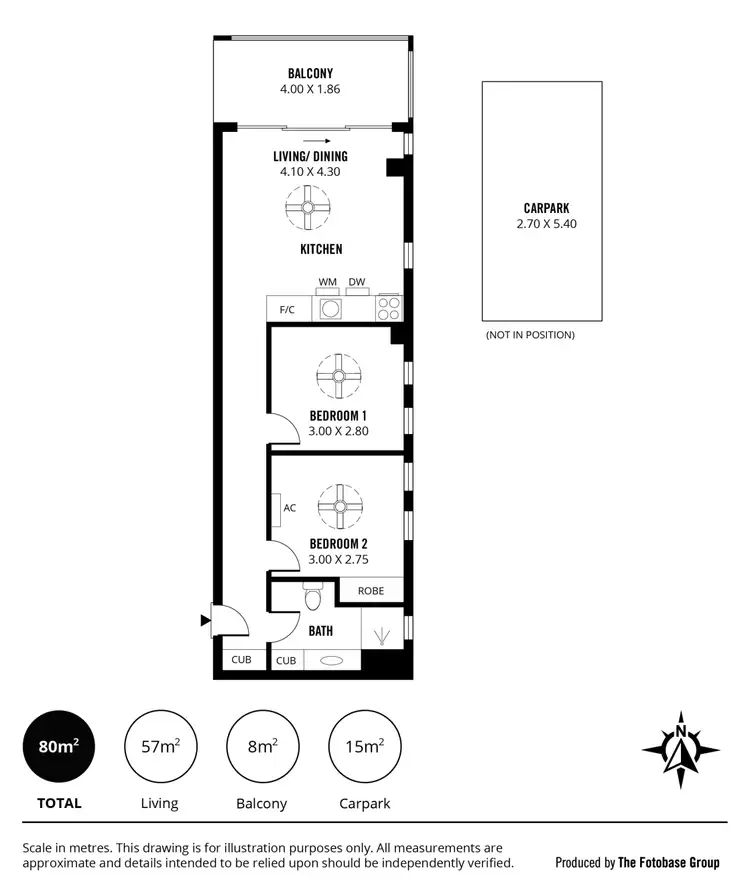 Floorplan of Homely apartment listing, 1202/10 Balfours Way, Adelaide SA 5000