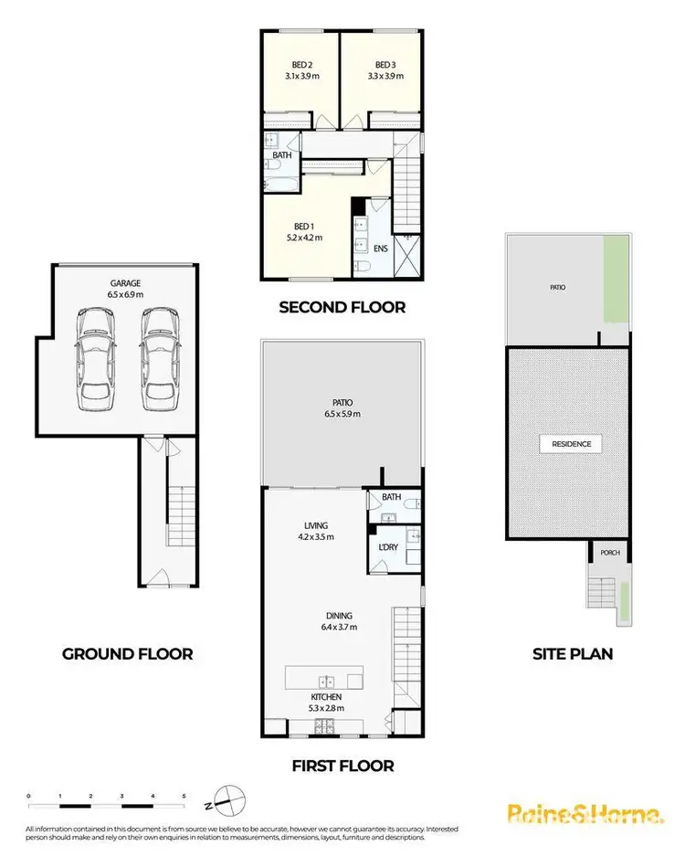 Floorplan of Homely townhouse listing, 56a Pemberton Street, Botany NSW 2019