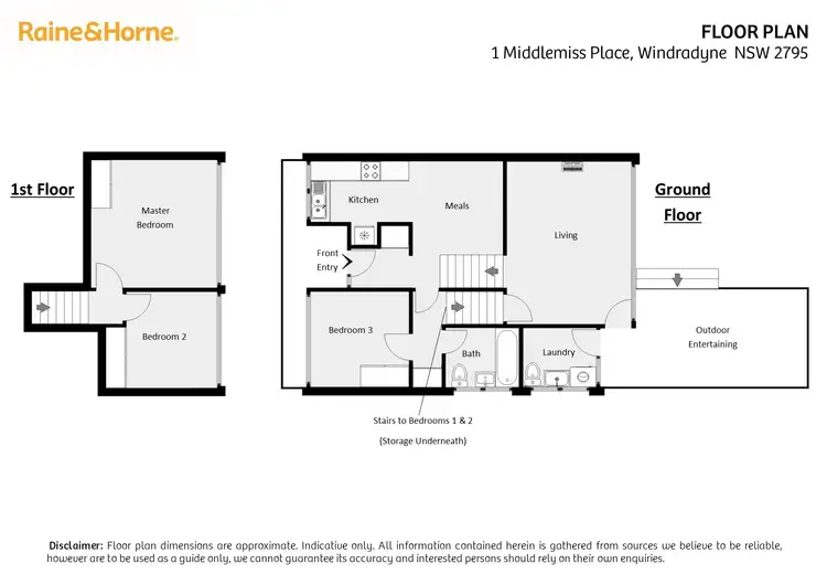 Floorplan of Homely townhouse listing, 1 Middlemiss Place, Windradyne NSW 2795