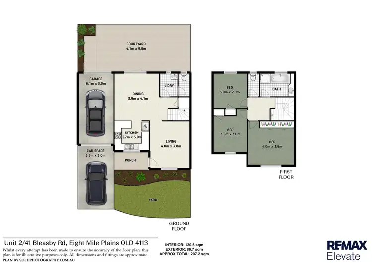 Floorplan of Homely townhouse listing, 2/41 Bleasby Road, Eight Mile Plains QLD 4113