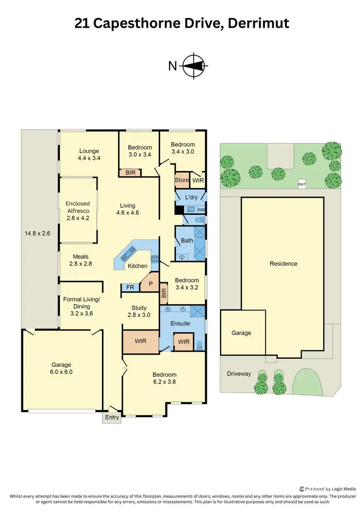 Floorplan of Homely house listing, 21 Capesthorne Drive, Derrimut VIC 3026