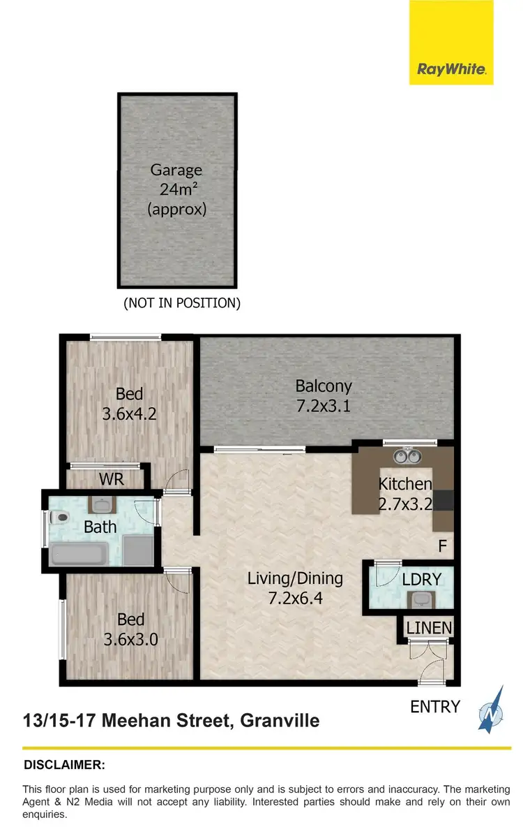 Floorplan of Homely apartment listing, 13/15-17 Meehan Street, Granville NSW 2142