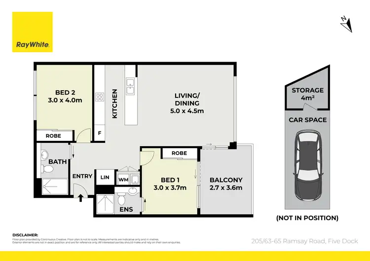 Floorplan of Homely apartment listing, 205/63 Ramsay Road, Five Dock NSW 2046
