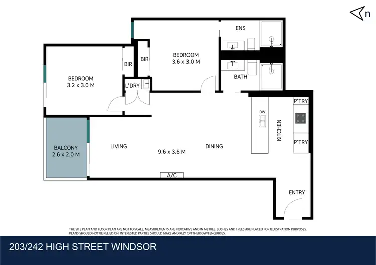 Floorplan of Homely apartment listing, 203/242 High Street, Windsor VIC 3181