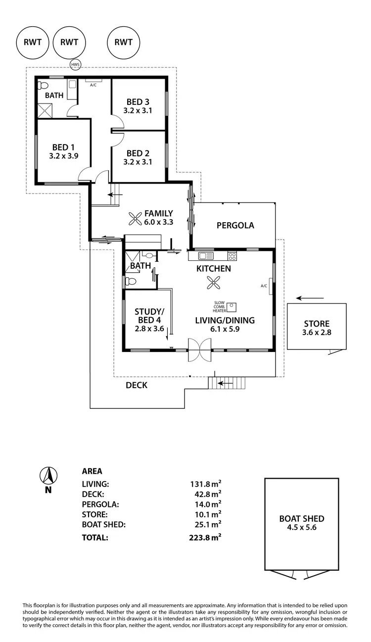 Floorplan of Homely house listing, 7 Lake Carlet Shack Road, Lake Carlet SA 5238