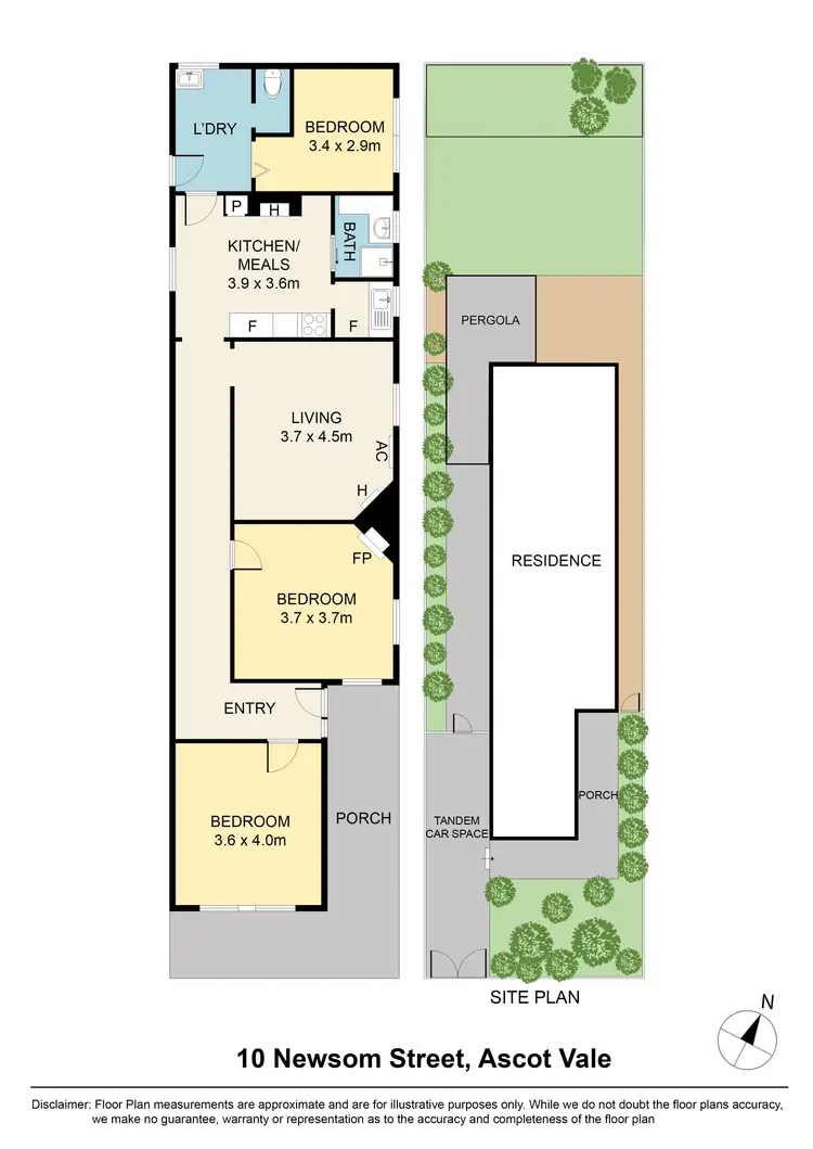 Floorplan of Homely house listing, 10 Newsom Street, Ascot Vale VIC 3032