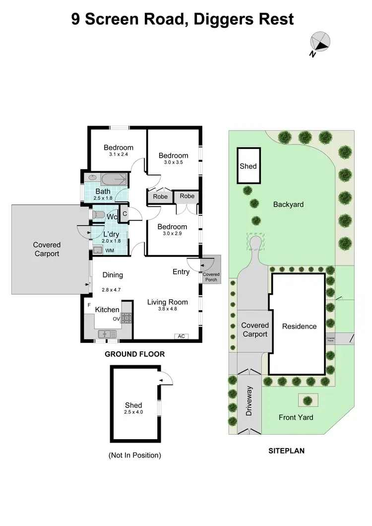 Floorplan of Homely house listing, 9 Screen Road, Diggers Rest VIC 3427