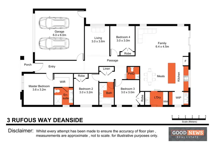 Floorplan of Homely house listing, 3 Rufous Way, Deanside VIC 3336