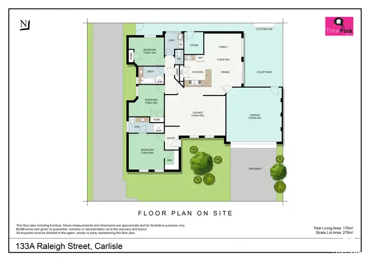 Floorplan of Homely house listing, 133A Raleigh Street, Carlisle WA 6101
