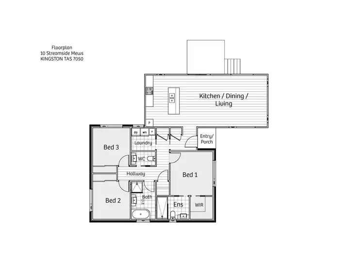 Floorplan of Homely house listing, 10 Streamside Way, Kingston TAS 7050