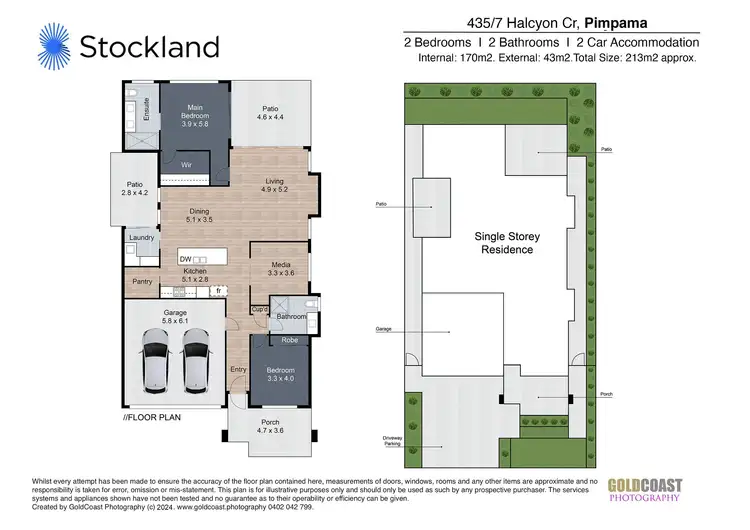 Floorplan of Homely house listing, 435/7 Halcyon Drive, Pimpama QLD 4209