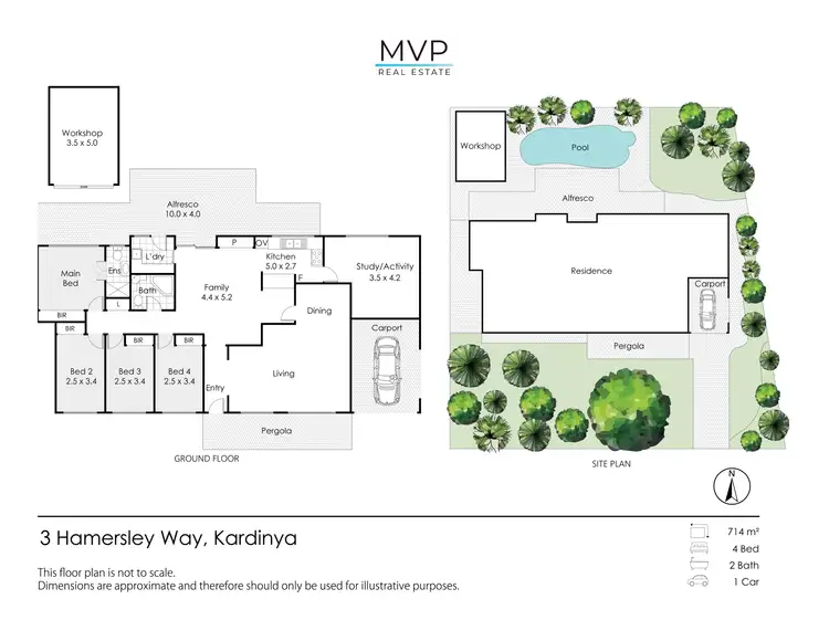 Floorplan of Homely house listing, 3 Hamersley Way, Kardinya WA 6163