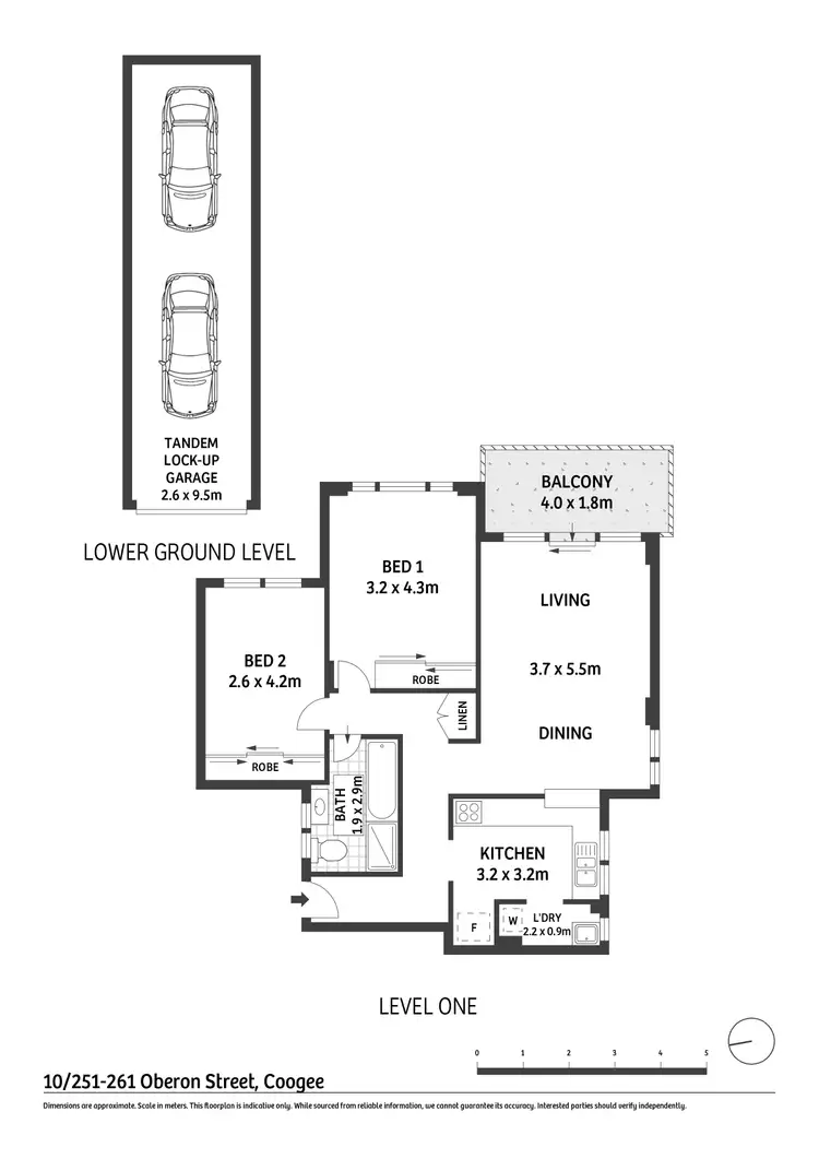 Floorplan of Homely apartment listing, 10/251-261 Oberon Street, Coogee NSW 2034